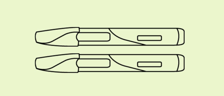 Clipart outline of the HYMPAVZI pen.
